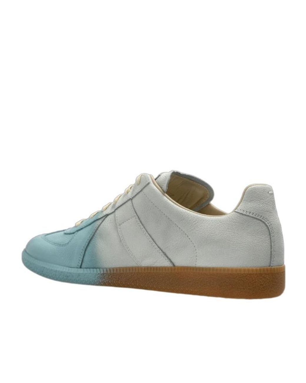 Maison Margiela Green Gradient Low-Top Sneakers