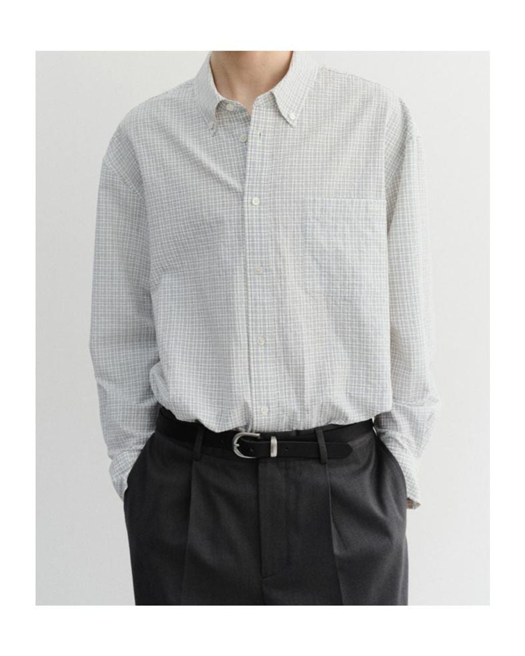 DUNST Gray Long-Sleeved Shirt for men
