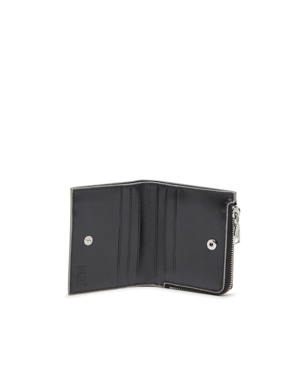 DIESEL Gray 1Dr Bi-Fold Card Holder