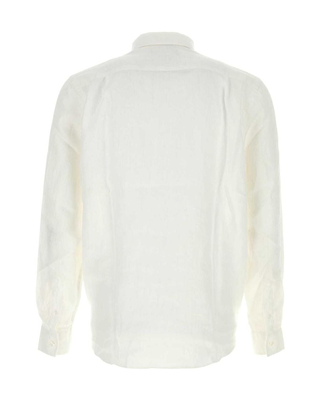 Vilebrequin White Long-Sleeved Linen Shirt for men