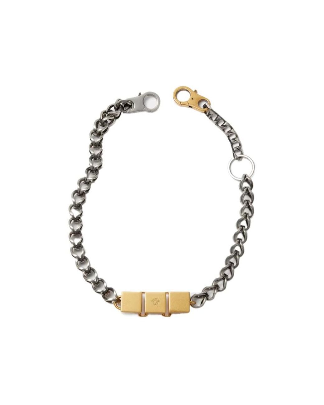 Versace Metallic Cube-Charm Keychain for men