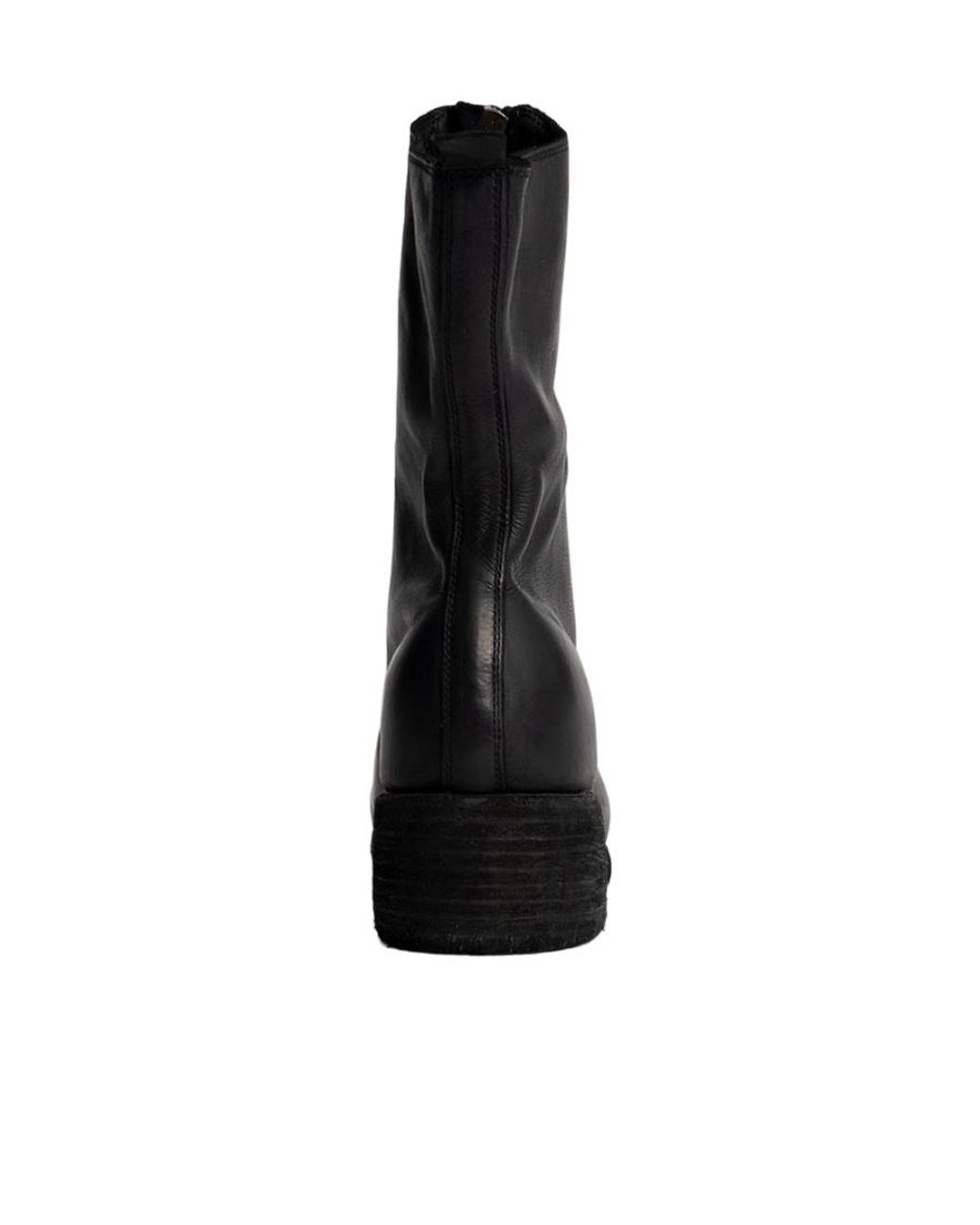 Guidi Black Zippered Leather Boots