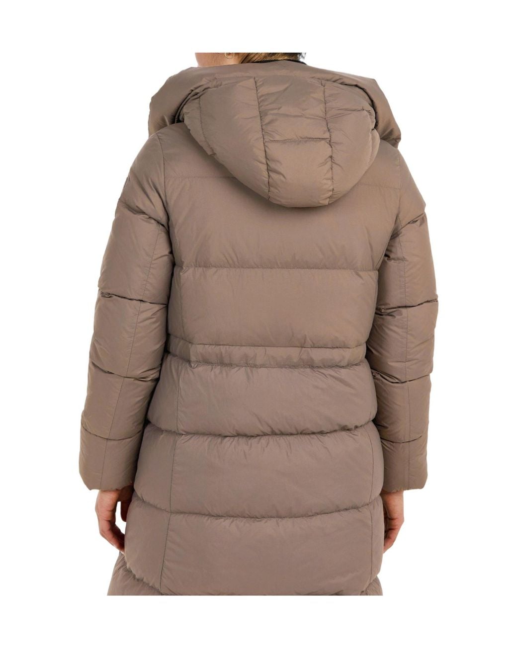 Canada Goose Brown Long Hooded Padded Coat