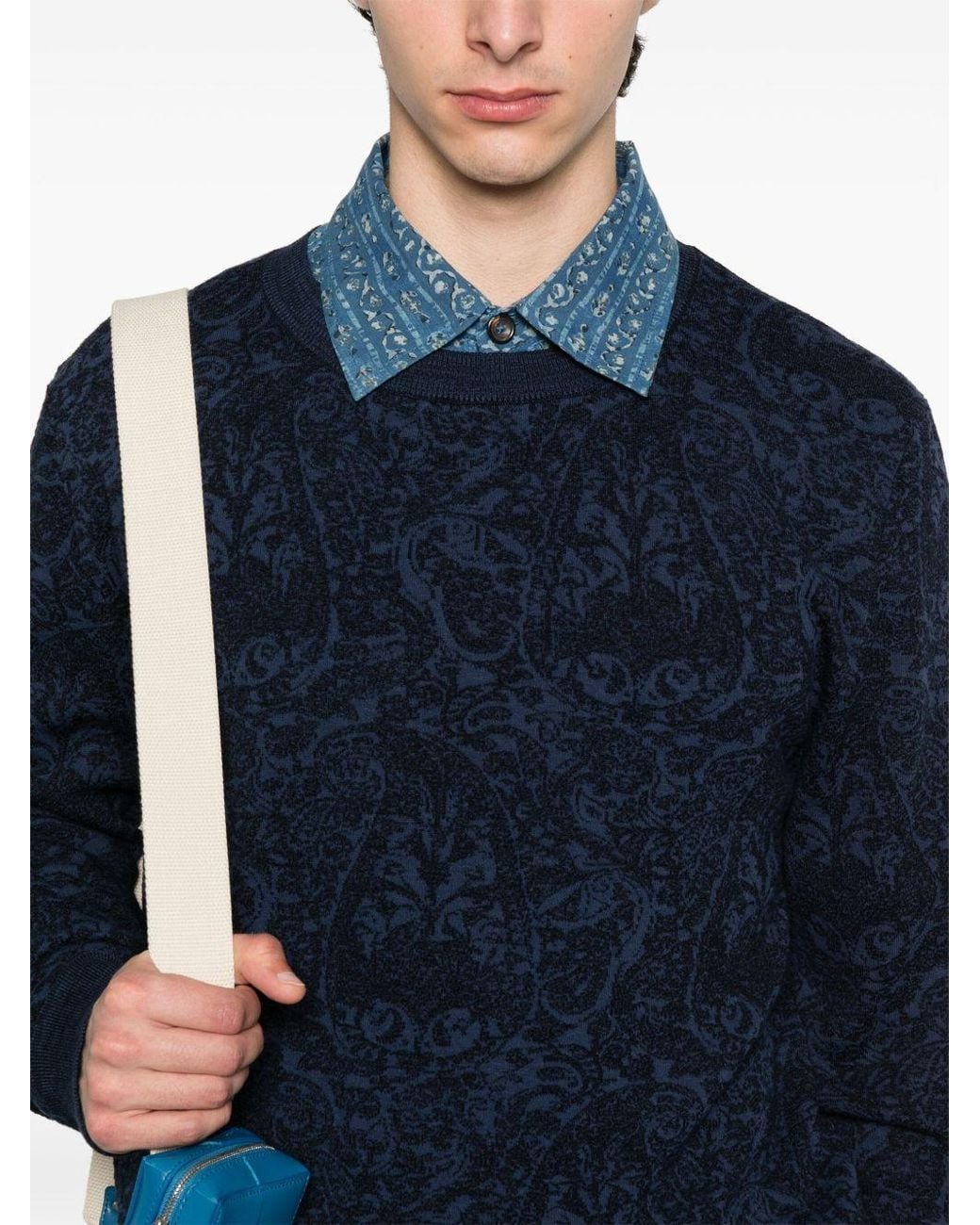 Etro Blue Crewneck for men