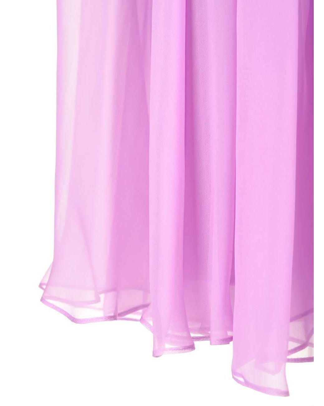 Max Mara Purple Pianoforte Tulle Crewneck Sleeveless Dress