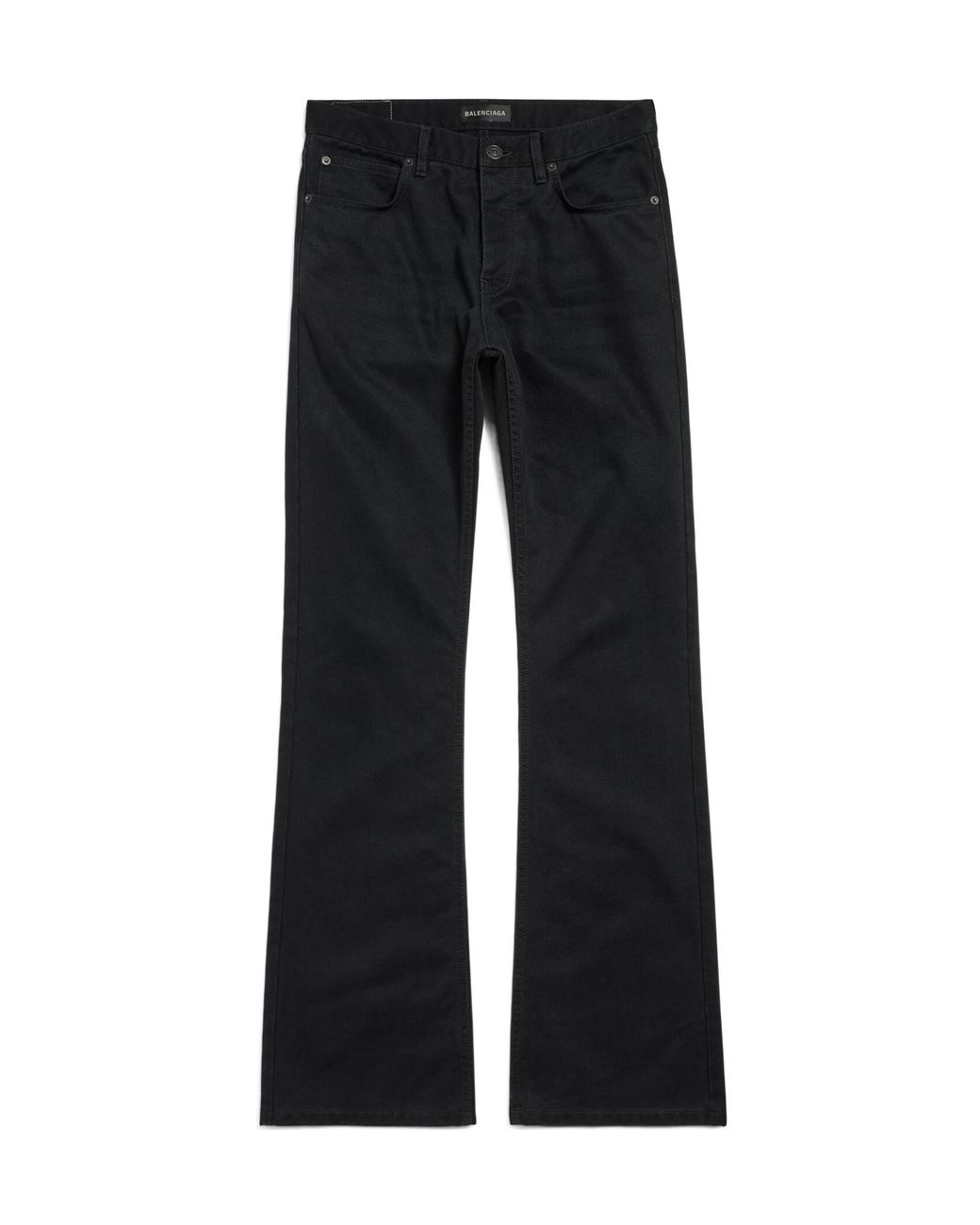 Balenciaga Black Mid-Waisted Straight-Leg Jeans
