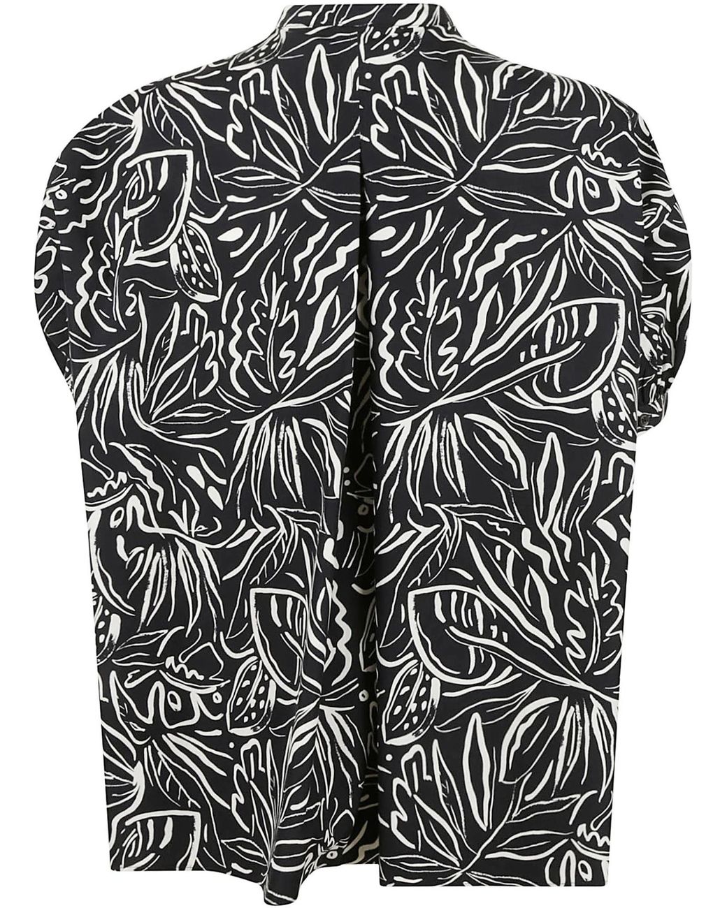 Aspesi Black Printed Short-Sleeved Shirt