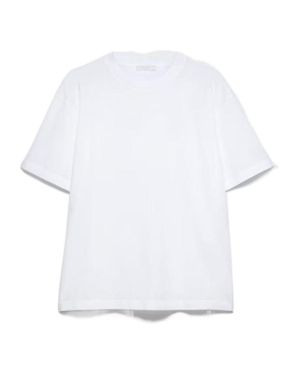 Prada White Jersey Crew-Neck T-Shirt for men
