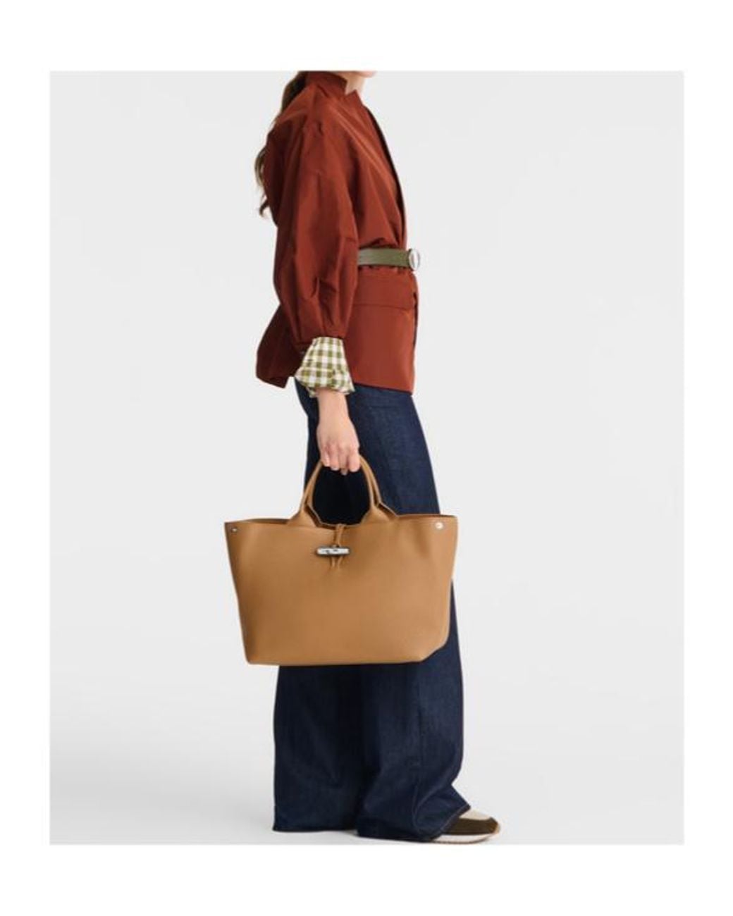 Longchamp Brown Le Roseau L