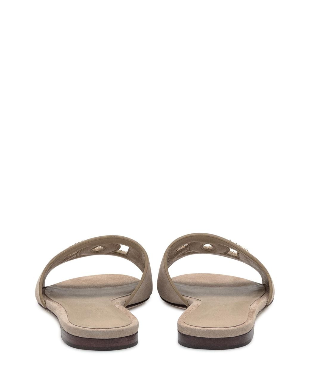 Dolce & Gabbana Brown Dg Embellished Slippers