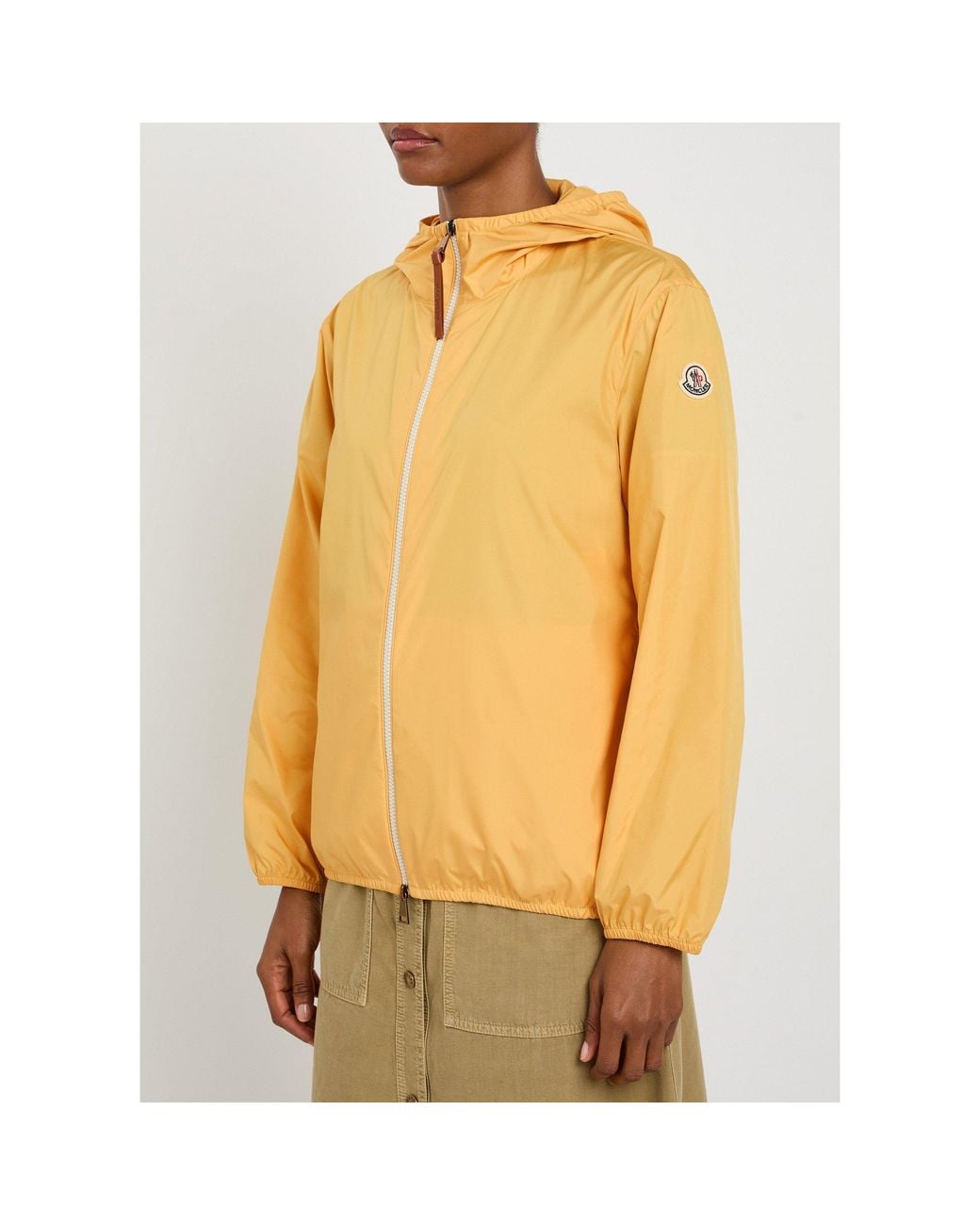 Moncler Yellow Lightweight, Windproof And Rainproof Short Coat