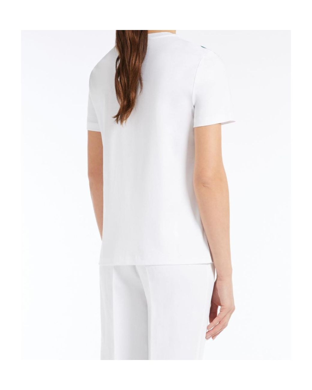 Max Mara Green Studio Embellished Crewneck T-Shirt