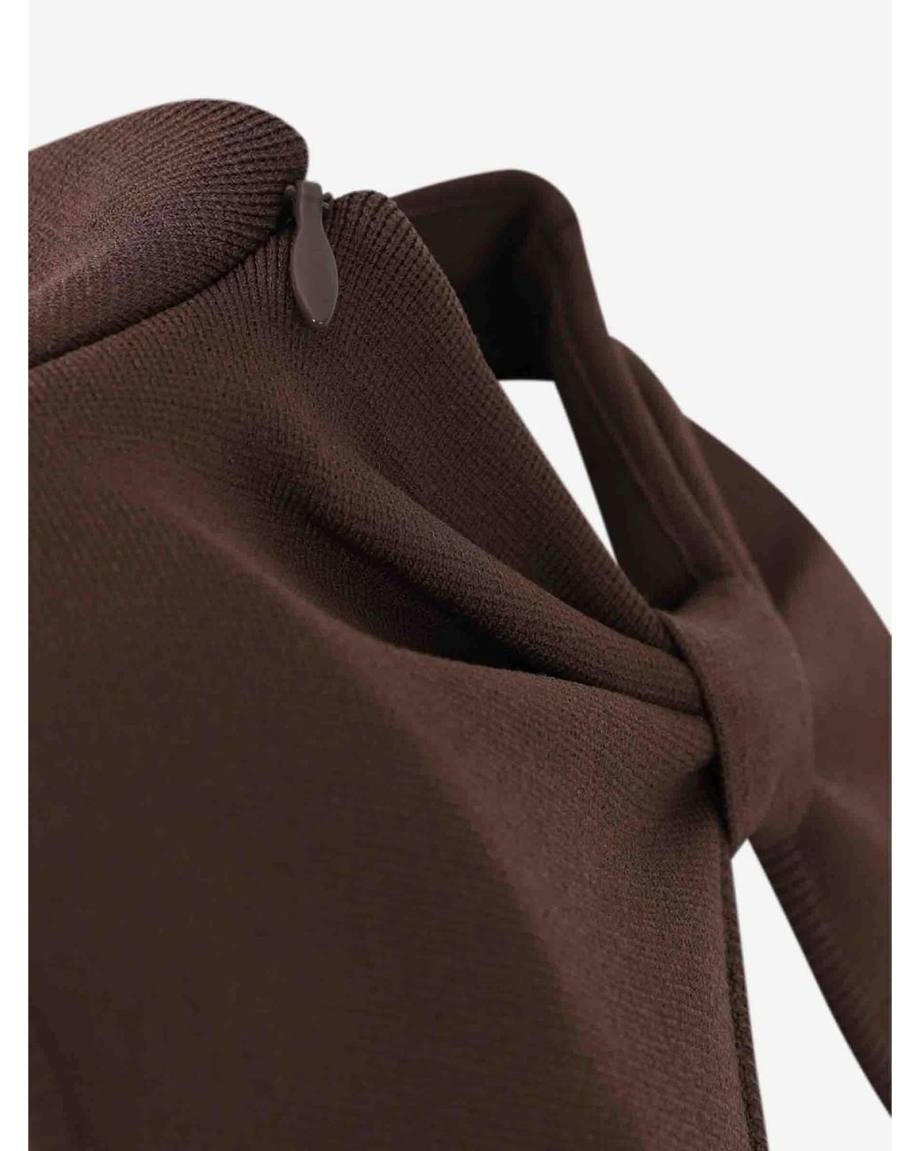 Cult Gaia Brown Harlow Knitted Mini Dress