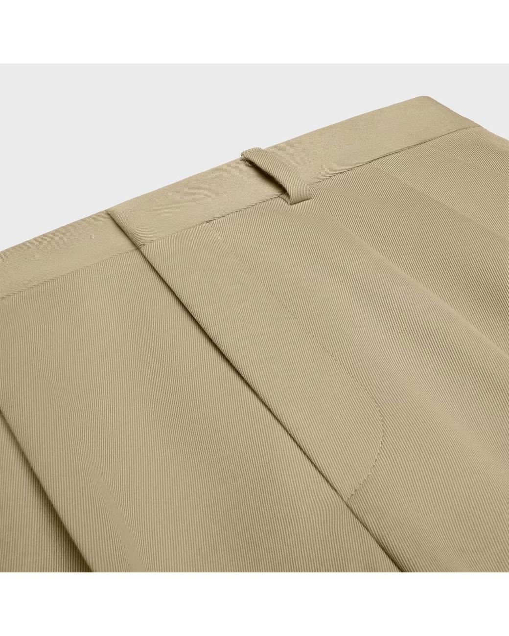 Céline Natural Pleated Trousers
