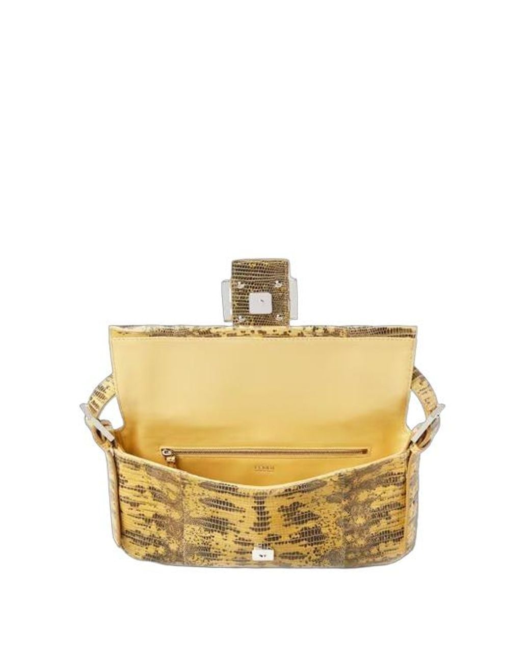 Fendi Metallic Baguette Shoulder Bag