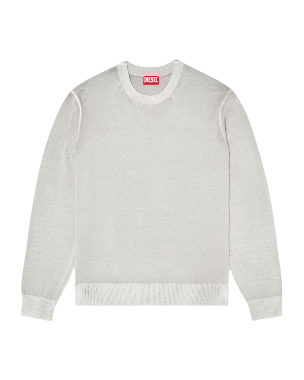 DIESEL White K-Larence-B Reverse-Printed Jumper for men
