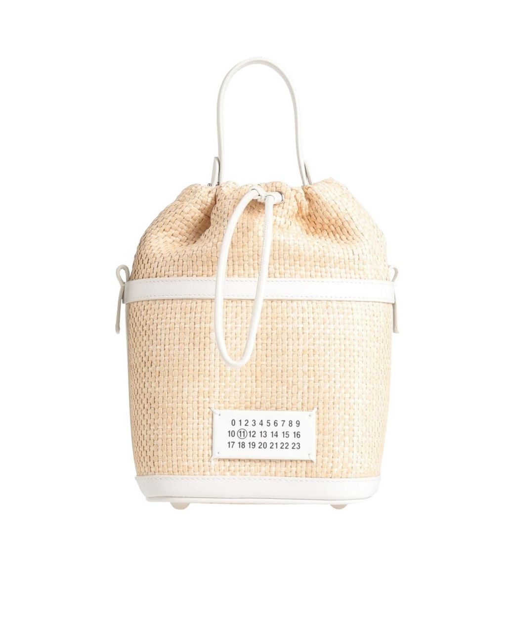 Maison Margiela White Two-Tone Handbags