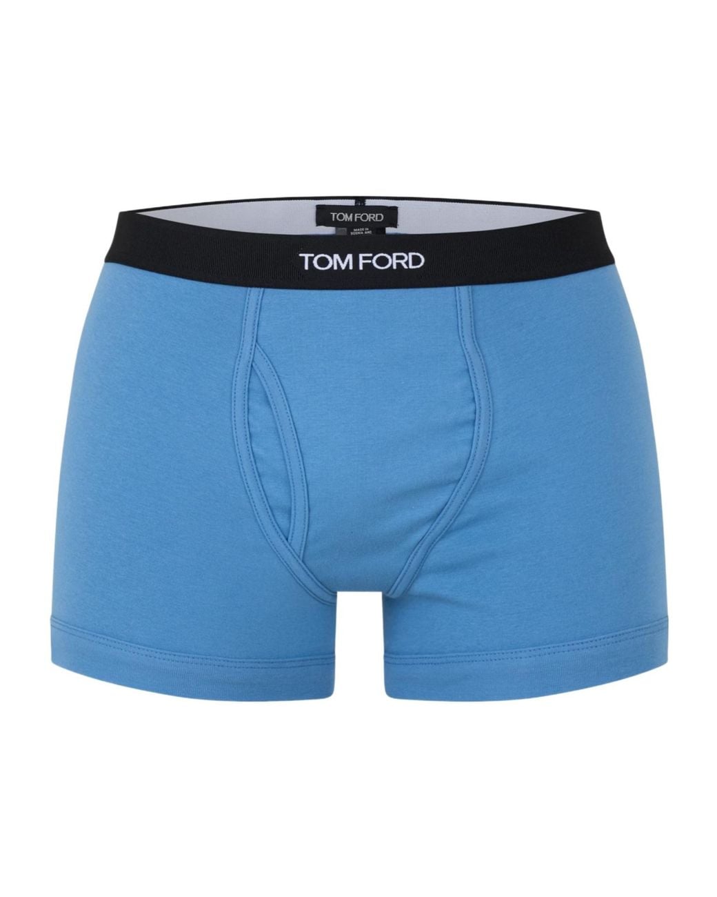 Tom Ford Blue Logo Cotton Boxer Briefs for men