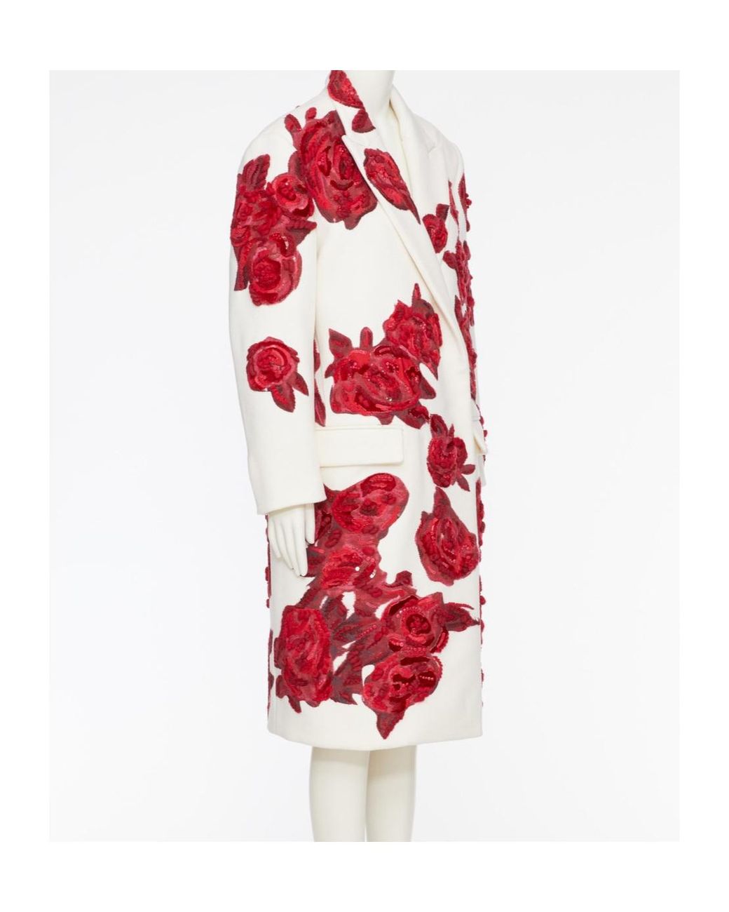 Valentino Red Long-Sleeved Coat