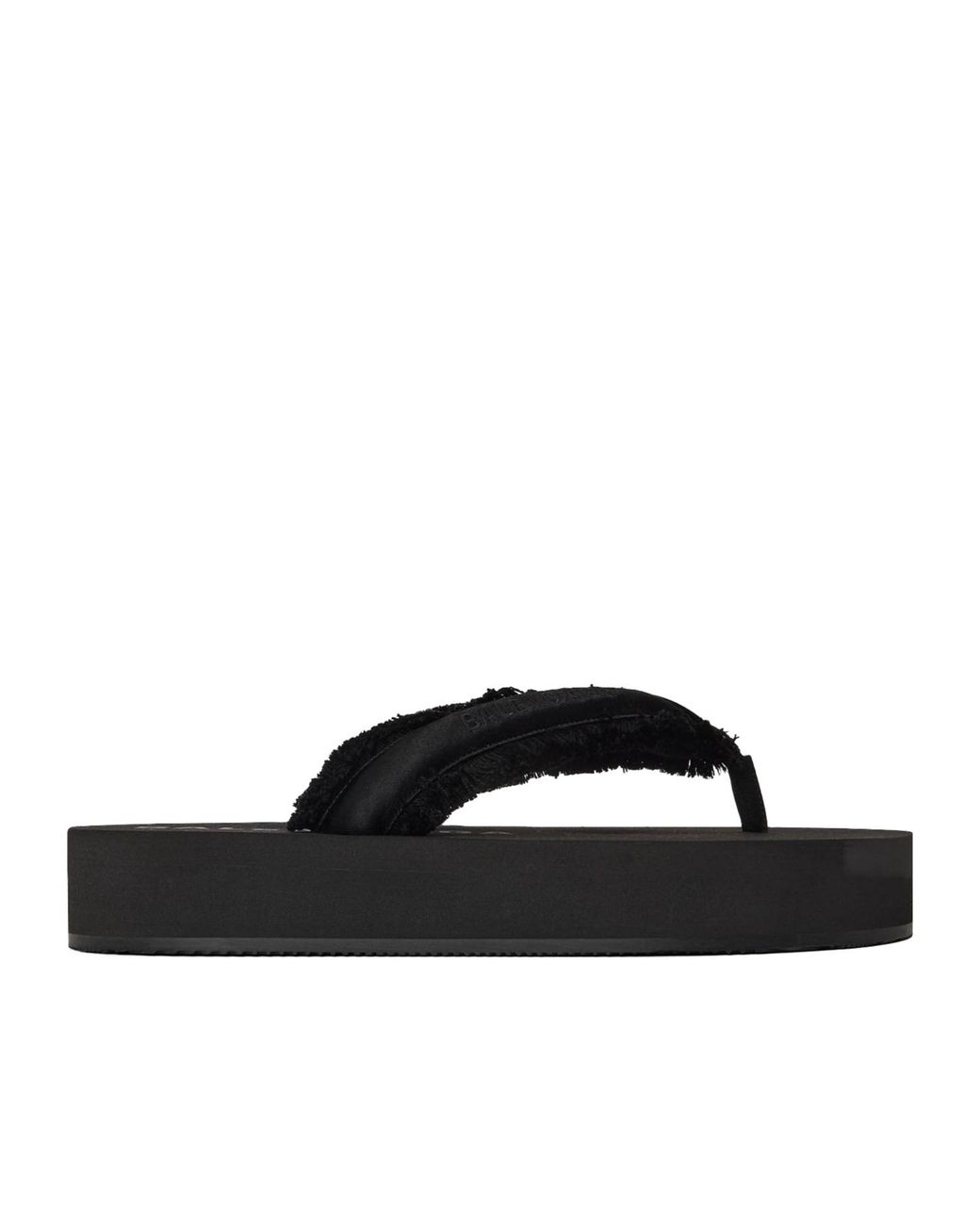 Balenciaga Black Minimalist Flat Slippers