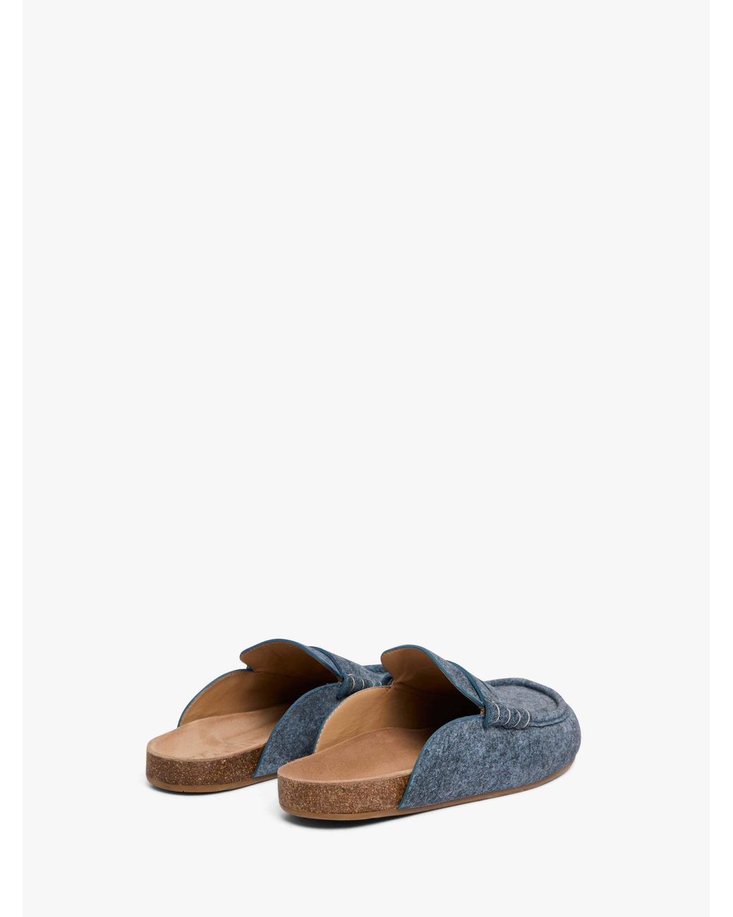 J.W. Anderson Blue Stitched Mules