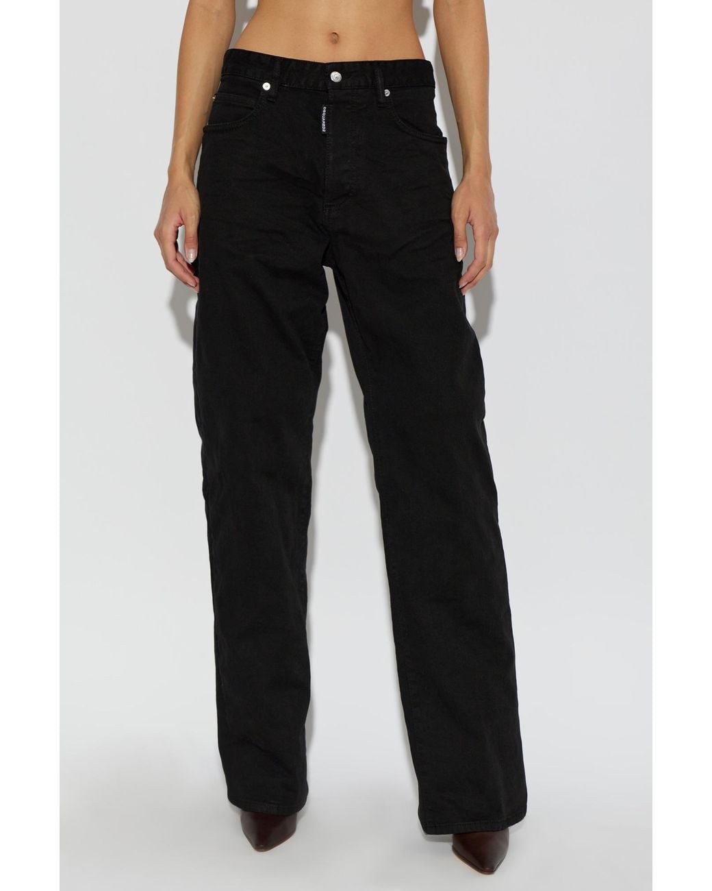 DSquared² Black San Diego Straight-Leg Jeans
