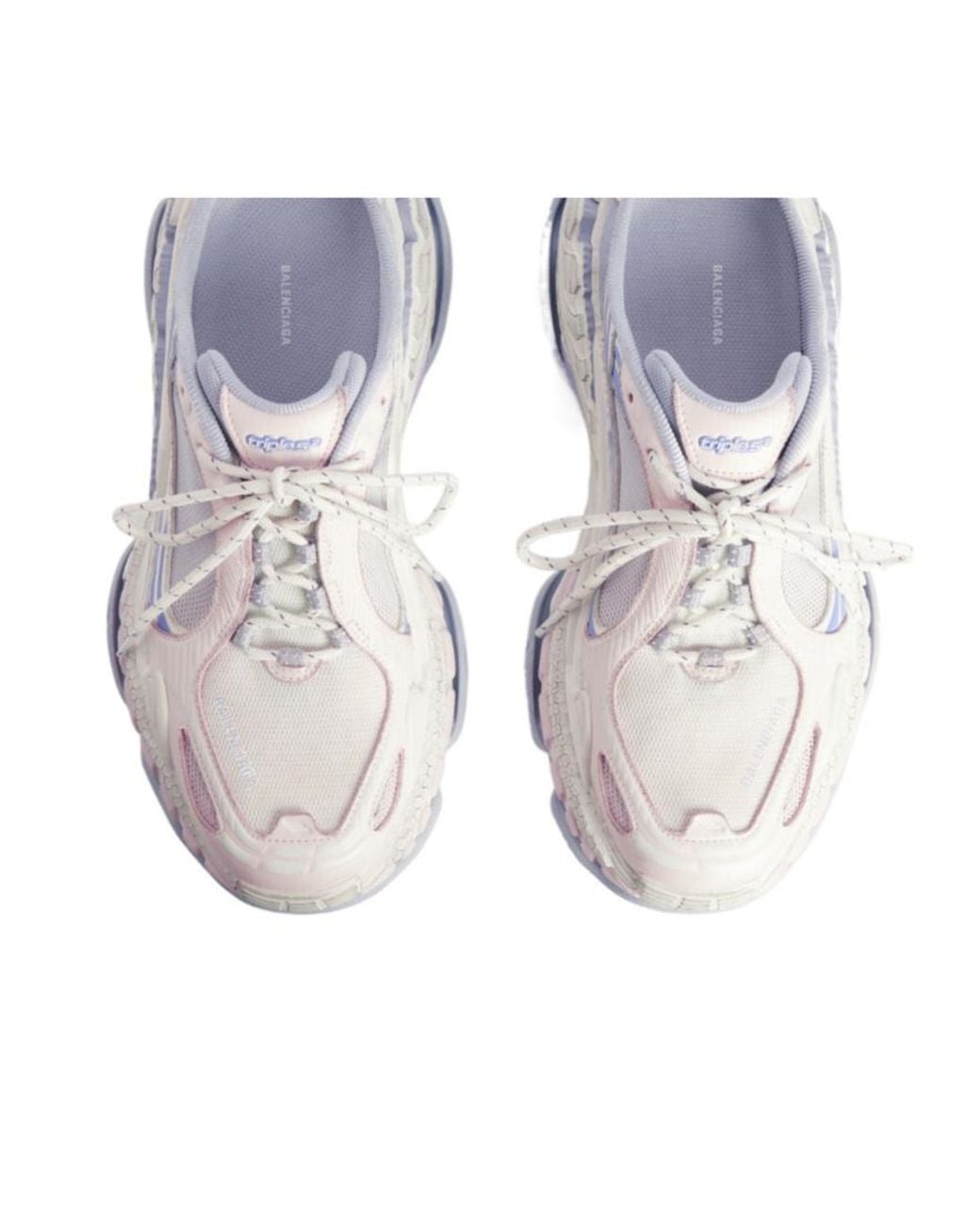 Balenciaga White Triple S Mule Sneakers