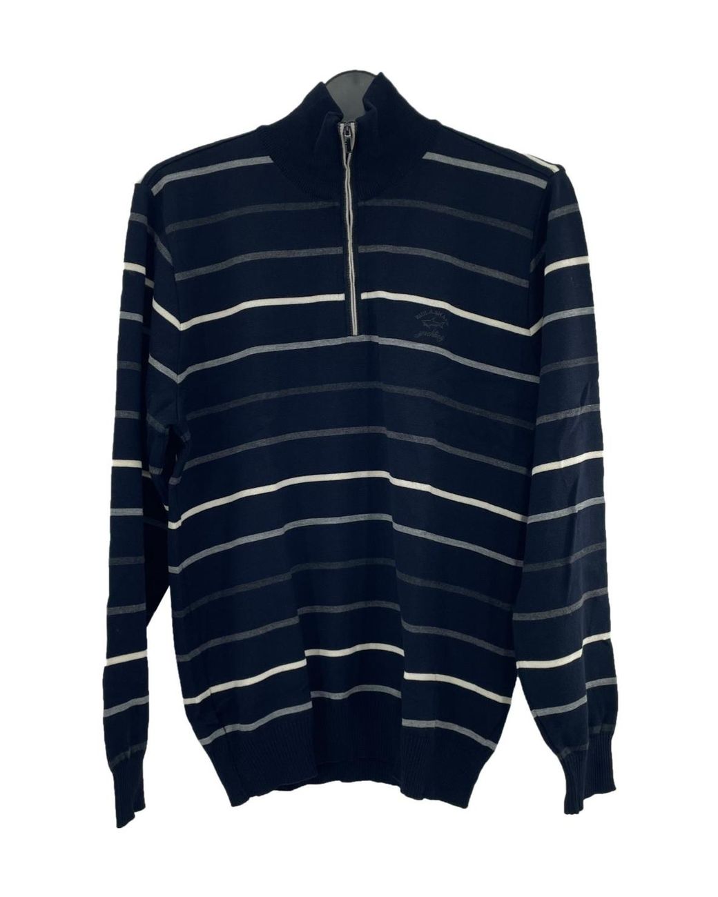 Paul & Shark Blue Striped Long-Sleeved Sweater for men