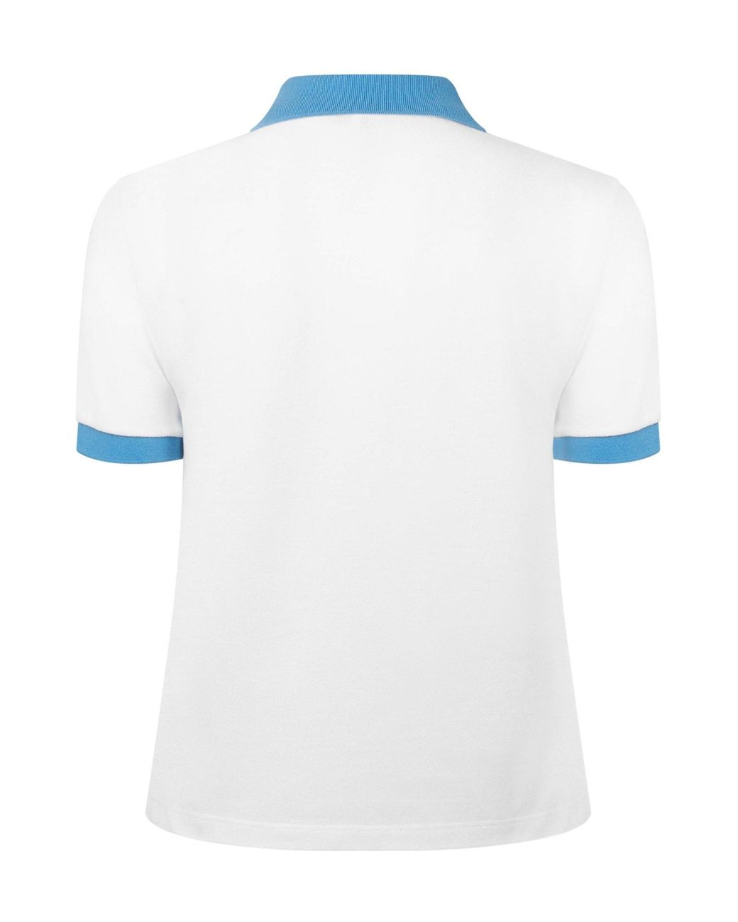 Versace Blue Minimalist Short-Sleeve Polo Shirt