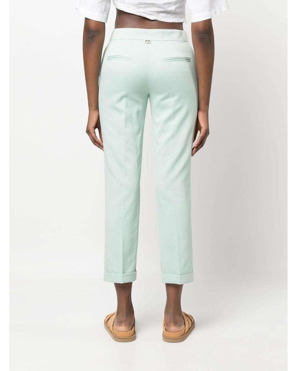 Twinset Blue Cigarette Trousers
