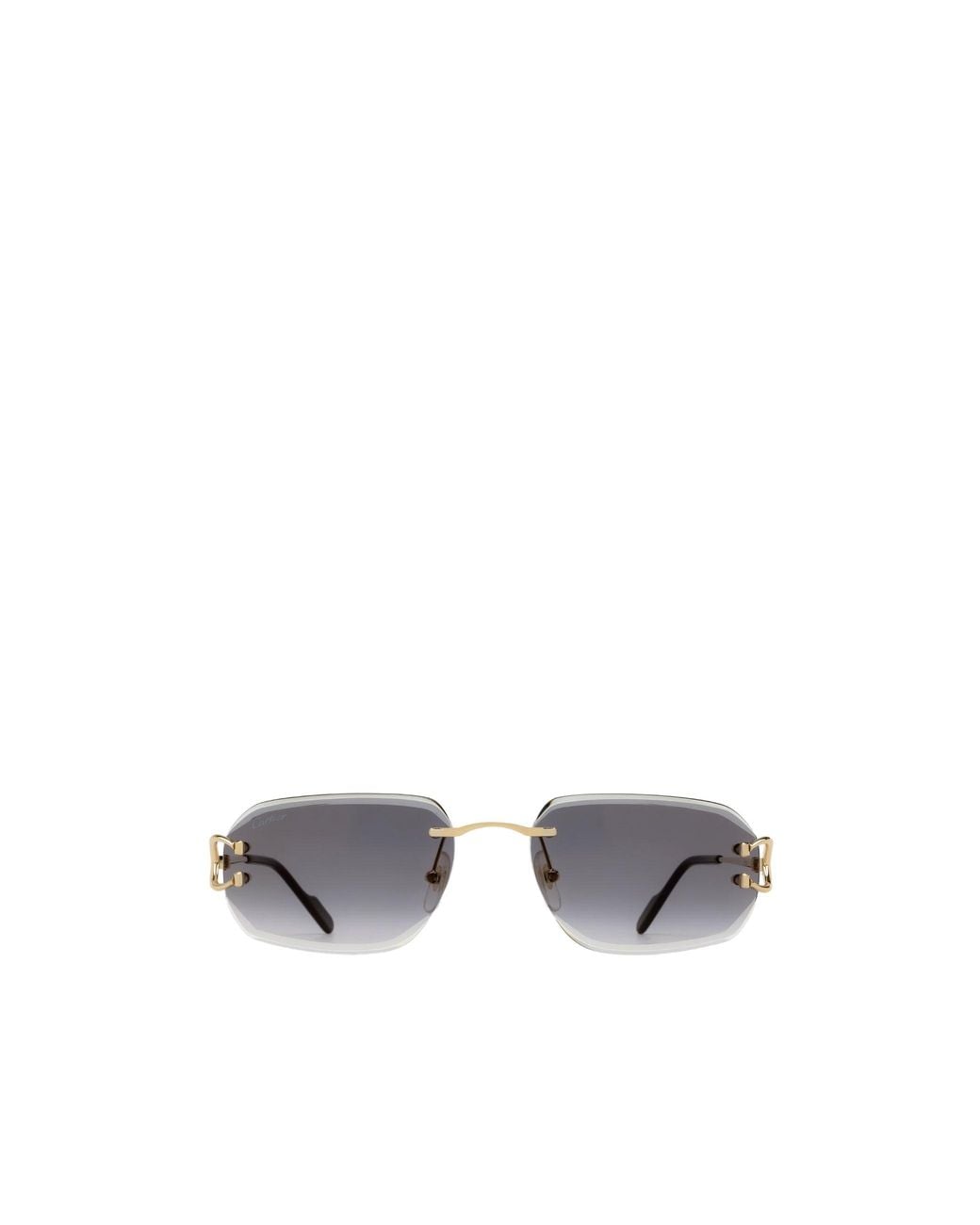 Cartier Metallic Aviator Frame Sunglasses for men
