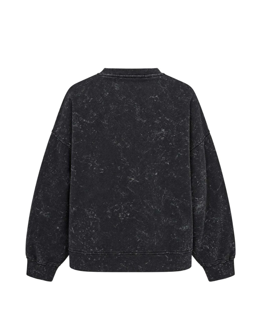 Ganni Black Isoli Oversized Teddy Sweatshirt