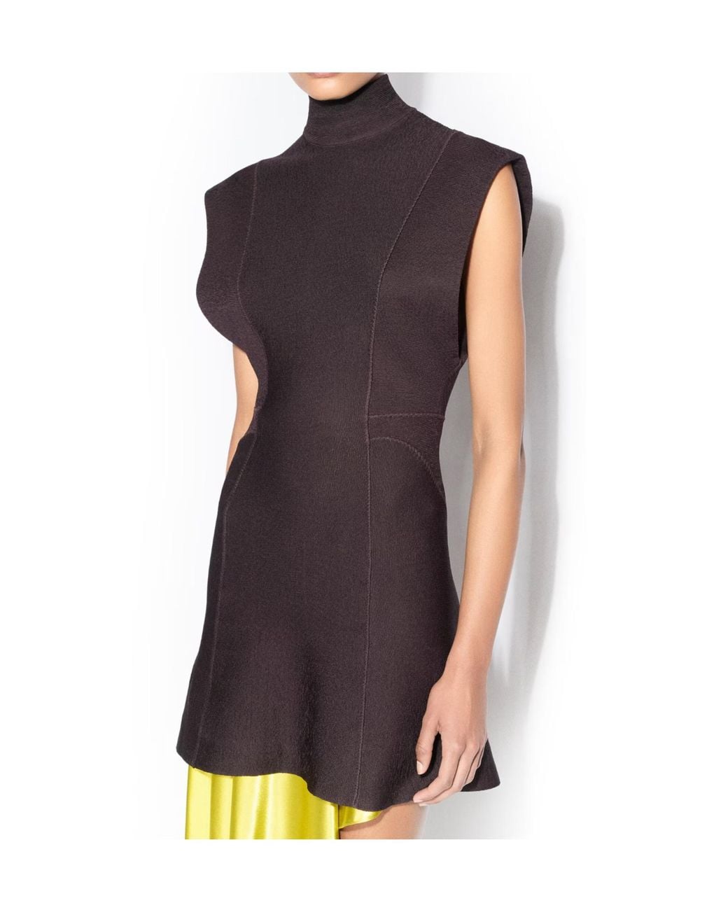 Alaïa Purple Alaïa Knit Short Dress