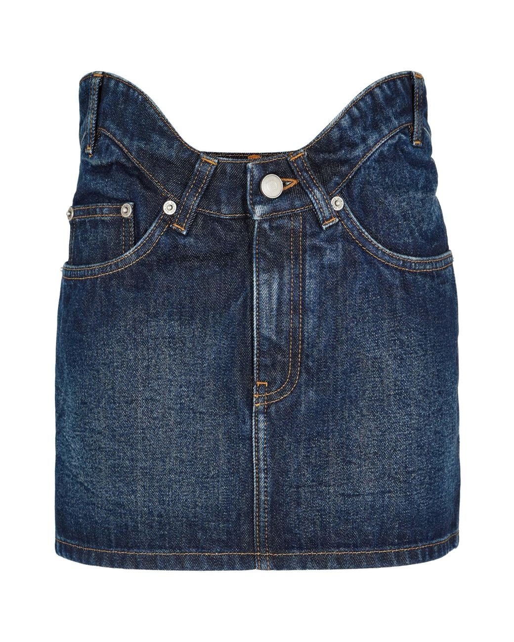 Jean Paul Gaultier Blue Mini Skirt