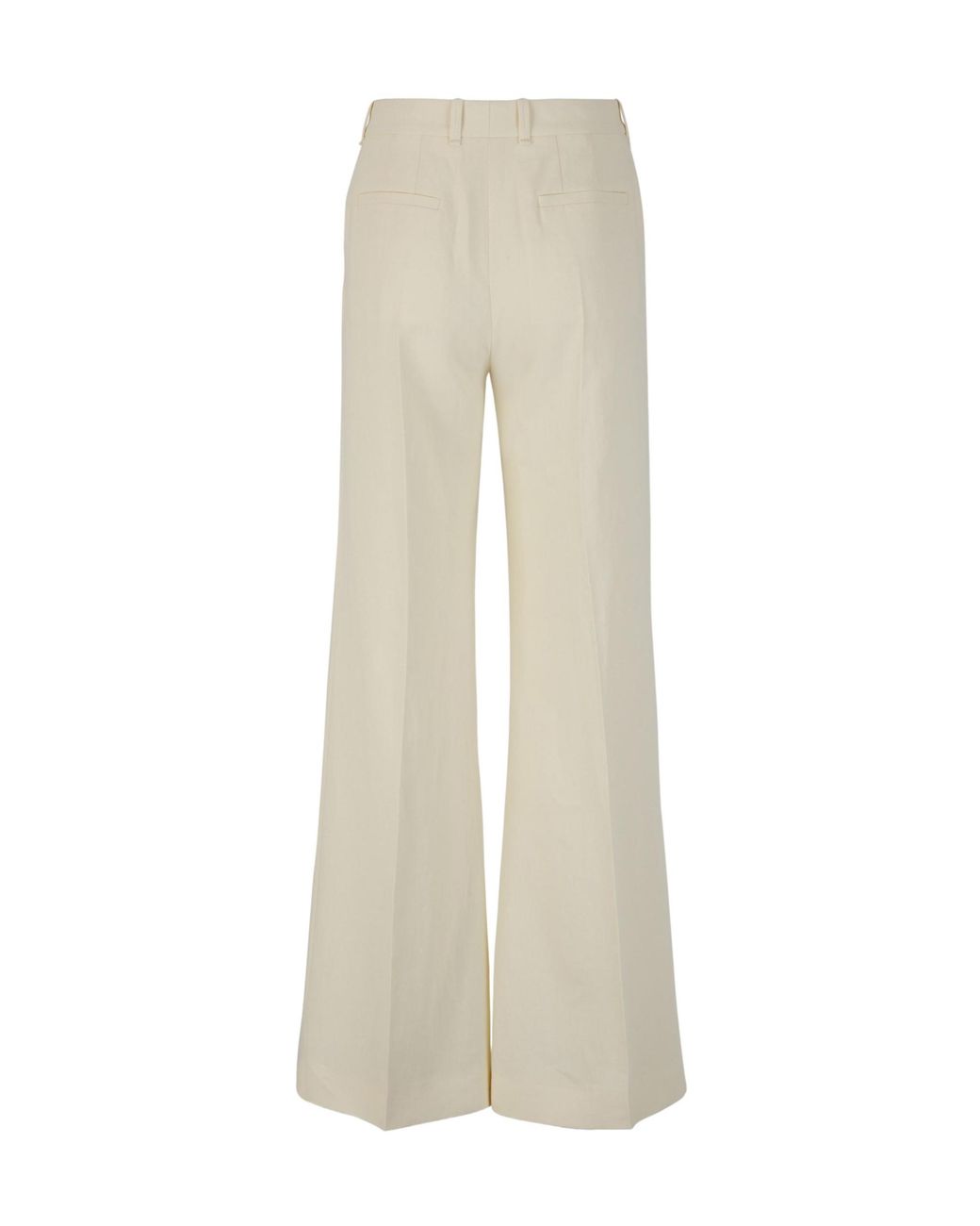 Chloé White Chloé Wide-Leg Tailored Trousers