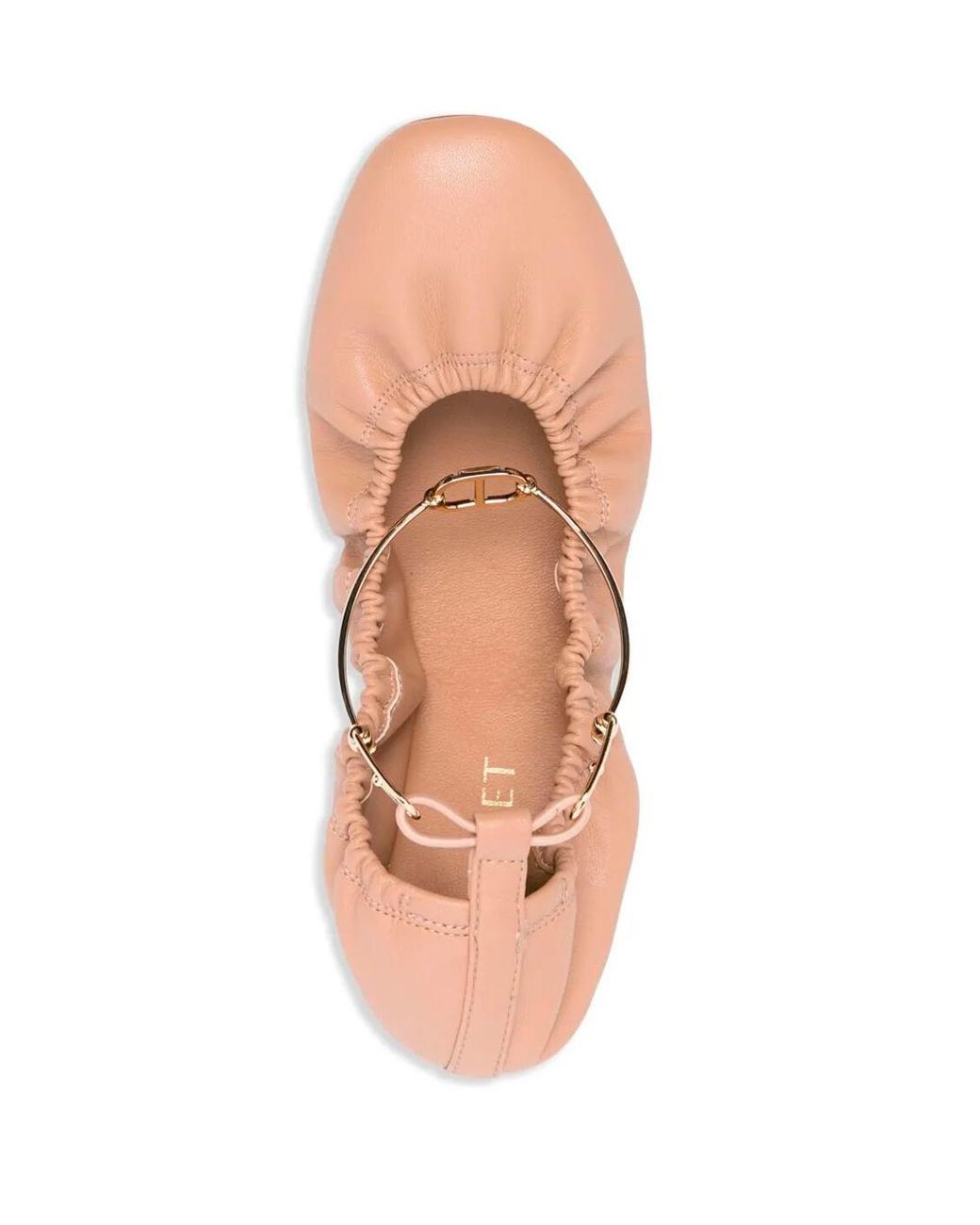 Twinset Pink Ankle Strap Ballet Flats