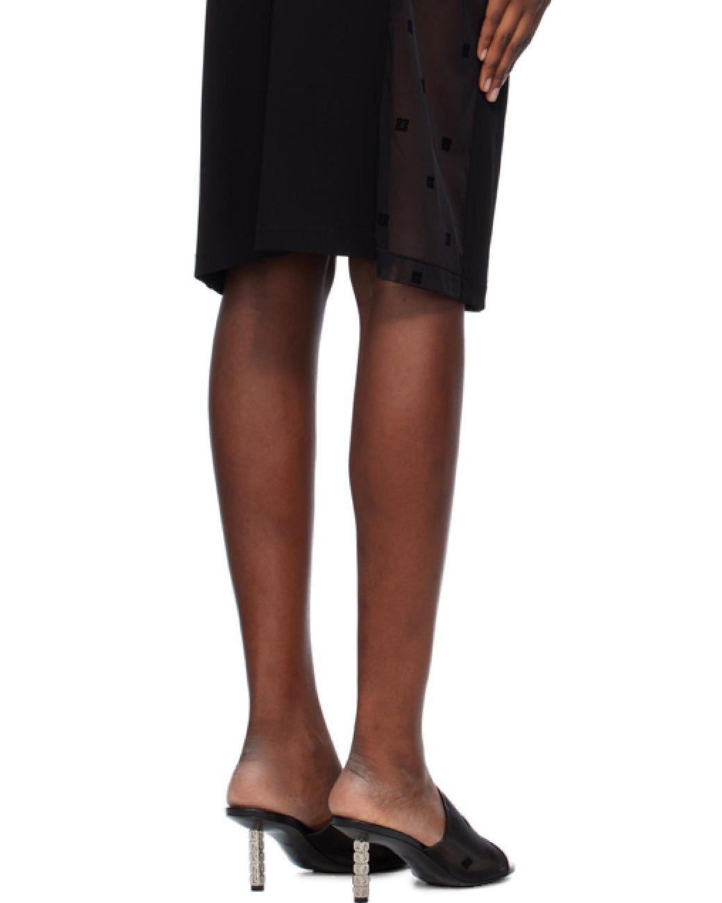 Givenchy Black Cut-Out Midi Dress