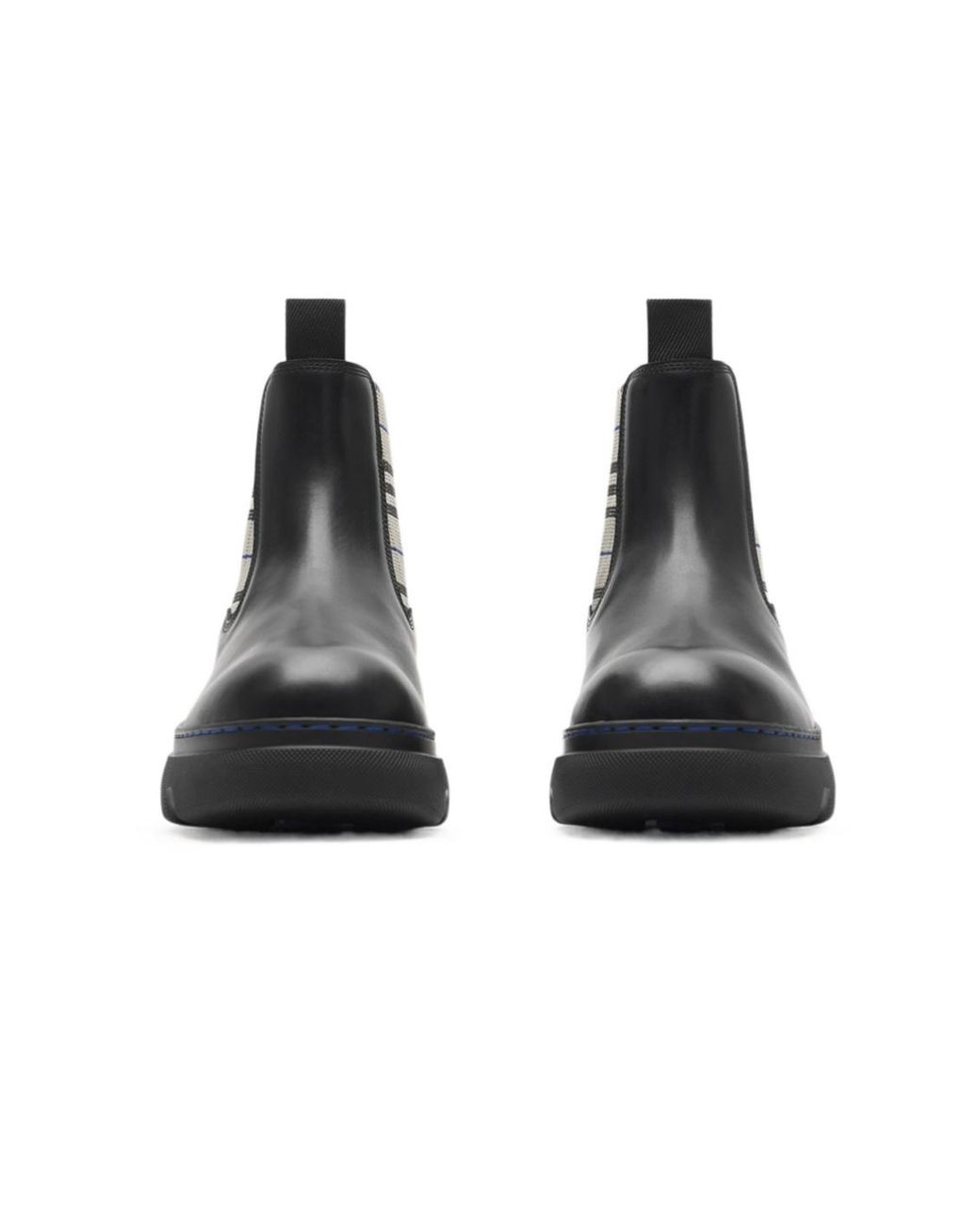 Burberry Black Burberr Creeper Chelsea Low Ankle Boots