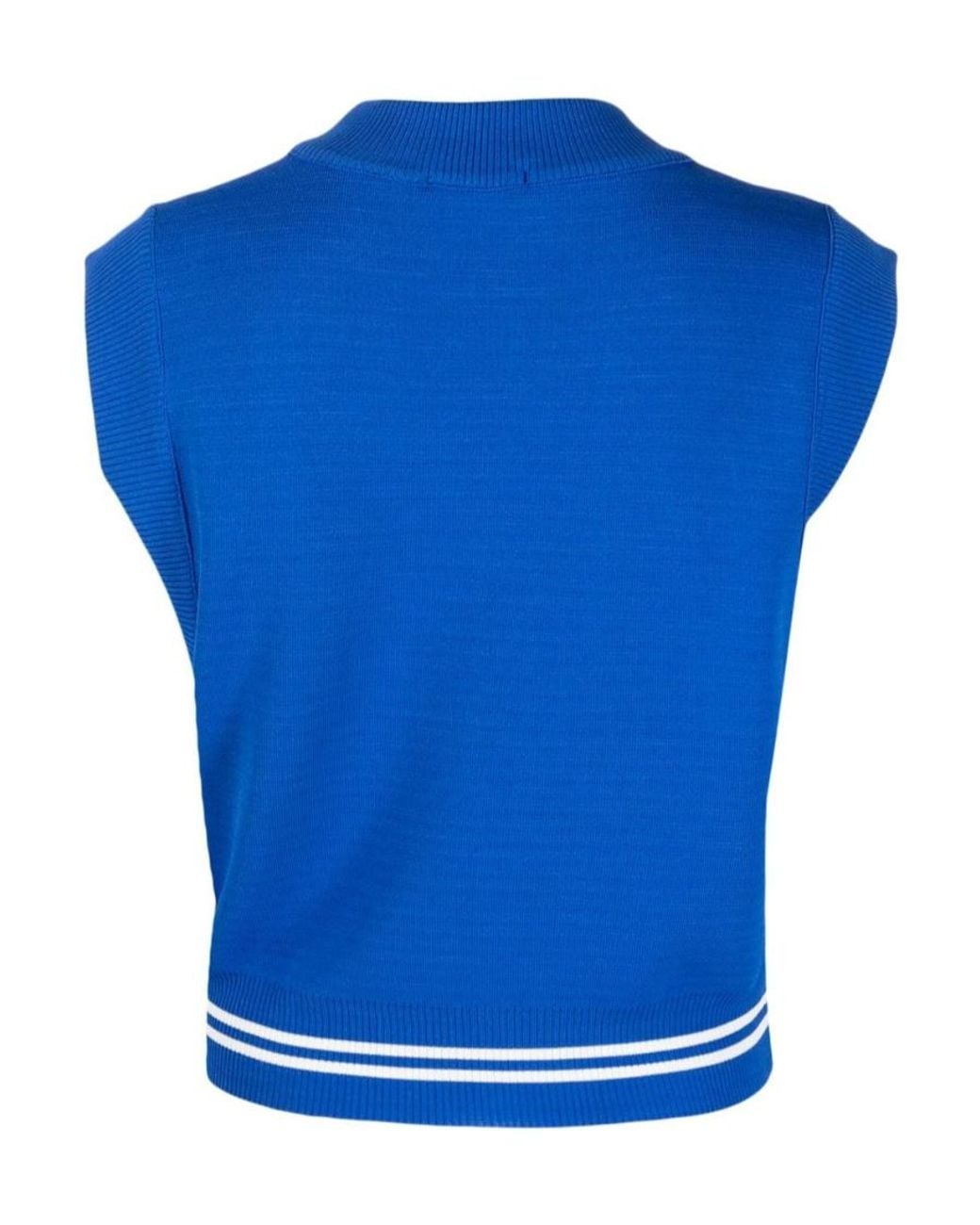 Autry Blue Boxy-Fit Vest