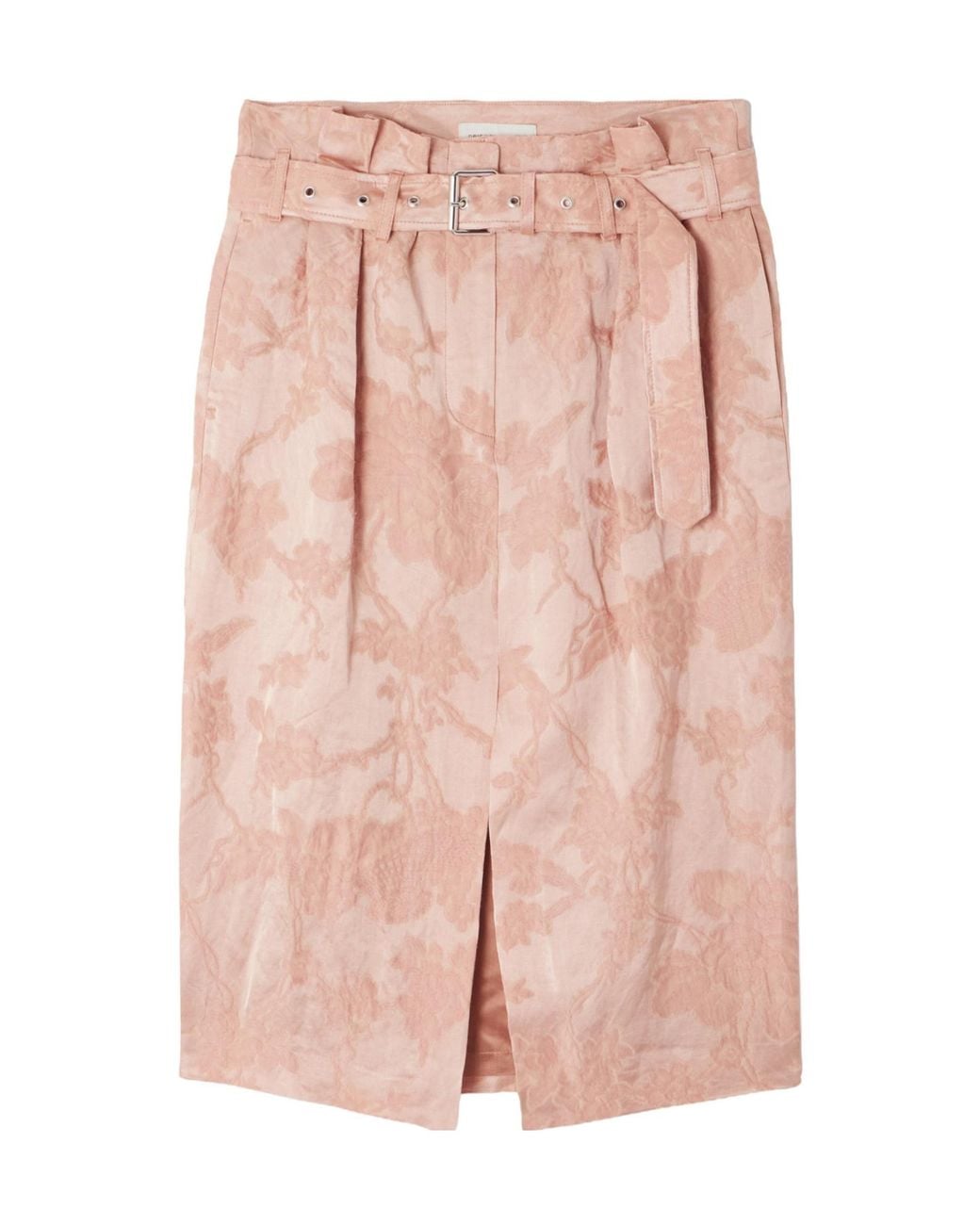 Dries Van Noten Pink Slit Midi Skirt