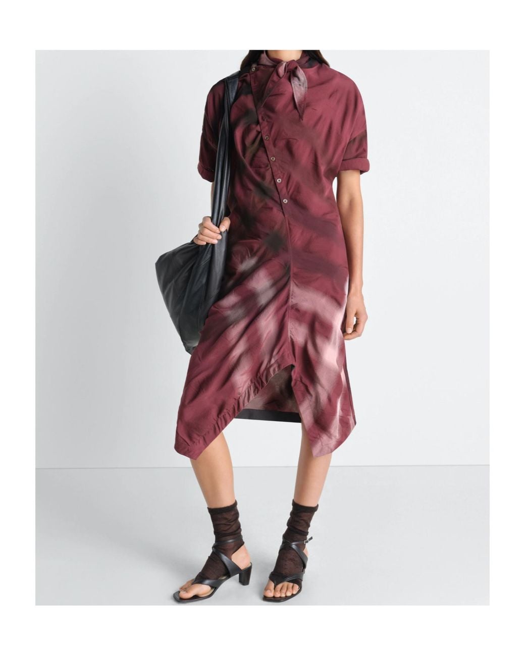 Lemaire Red Soft Collar Dress