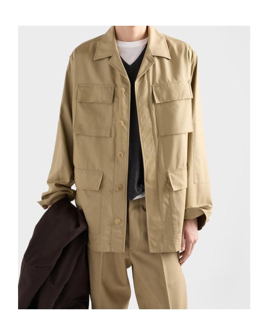 Prada Natural Silk Safari Jacket for men