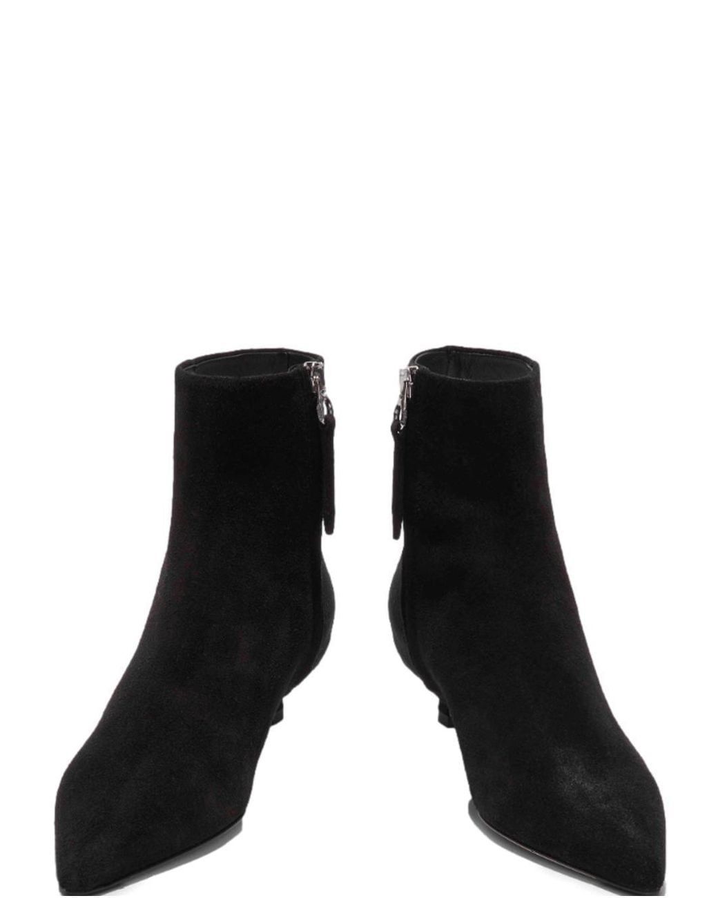 Aeyde Black Short Pointed Boots