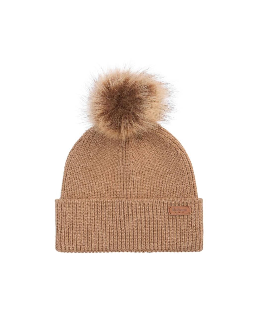 Barbour White Tartan Scarf Knitted Beanie Set for men