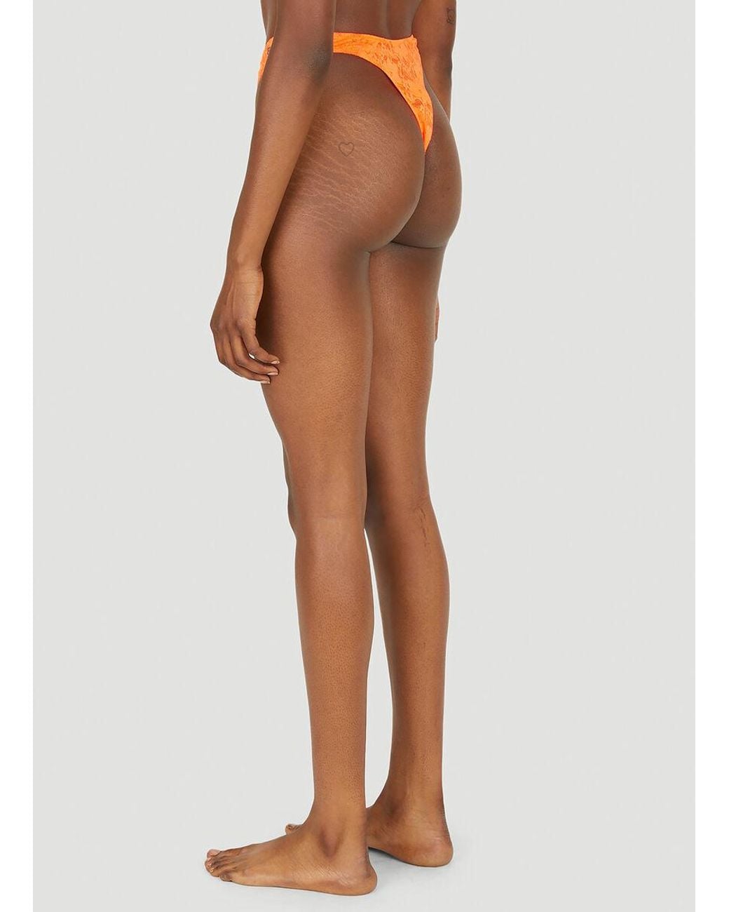 Balenciaga Orange Bb V Slip Briefs