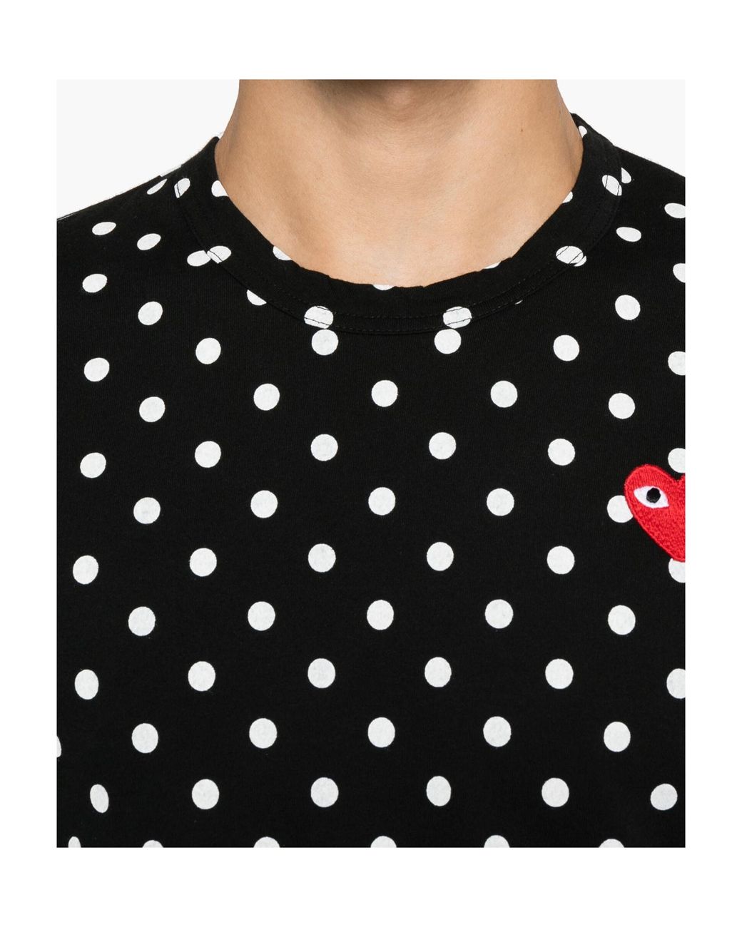 COMME DES GARÇONS PLAY Black Long-Sleeved T-Shirt for men