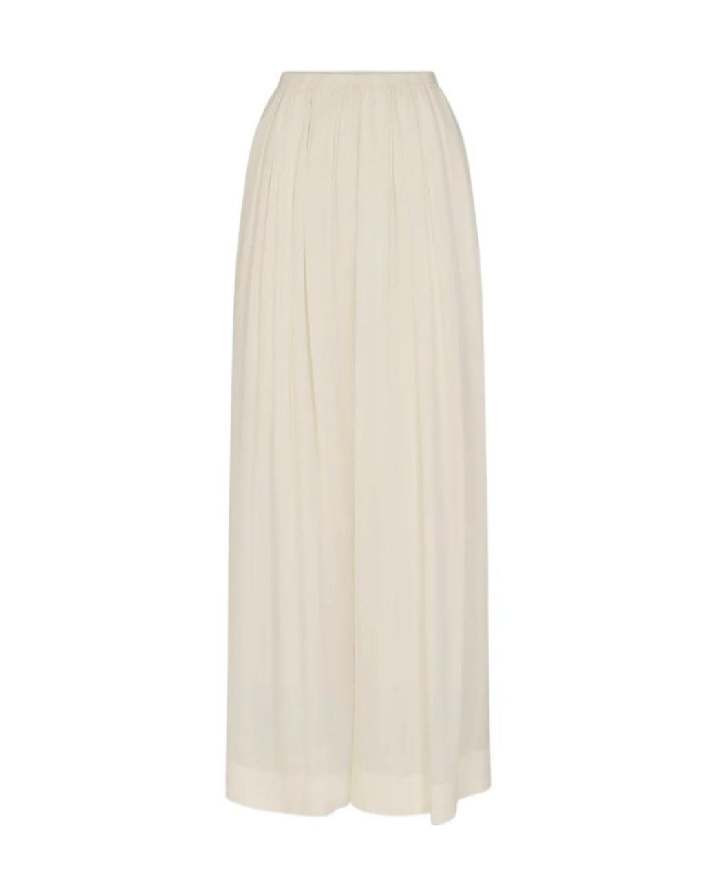 FRAME White Elastic-Waist Casual Trousers