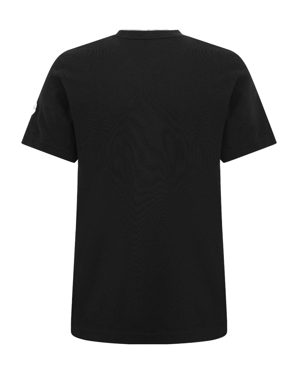 Moncler Black Cotton T-Shirt for men
