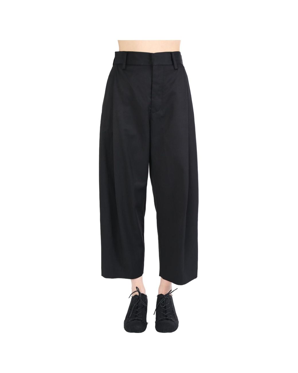Uma Wang Blue Belt-Loop Casual Pants