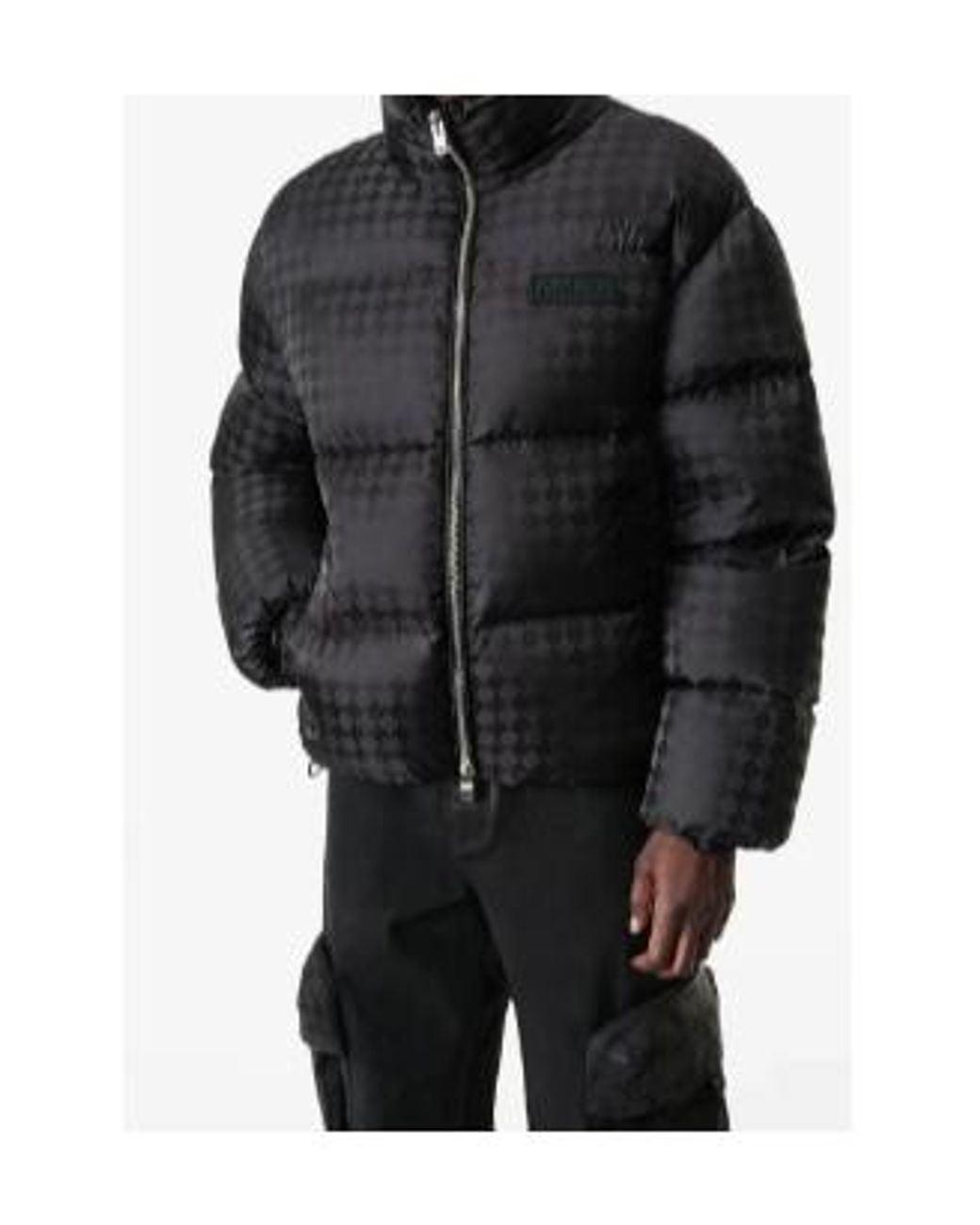 Amiri Black Ma Quad-Jacquard Down Acket for men